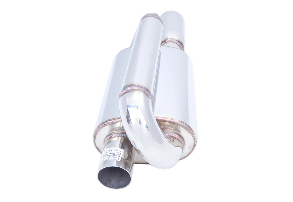 2.25IN TWIN LOOP OVAL MUFFLER (RIGHT INLET) NO APPLICATION