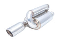 2.25IN TWIN LOOP OVAL MUFFLER (RIGHT INLET) NO APPLICATION