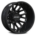 MAYHEM COGENT DUALLY (8107) GLOSS BLACK W MILLED SPOKES 20X8.25 REAR 8-210 -192MM 154.2MM