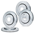 R1 Concepts Brake Rotor- D/S - Silver Fits Nissan Titan