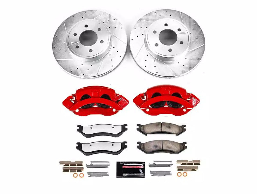 Power Stop 2003 Dodge Durango Front Z36 Truck & Tow Kit w/Cals