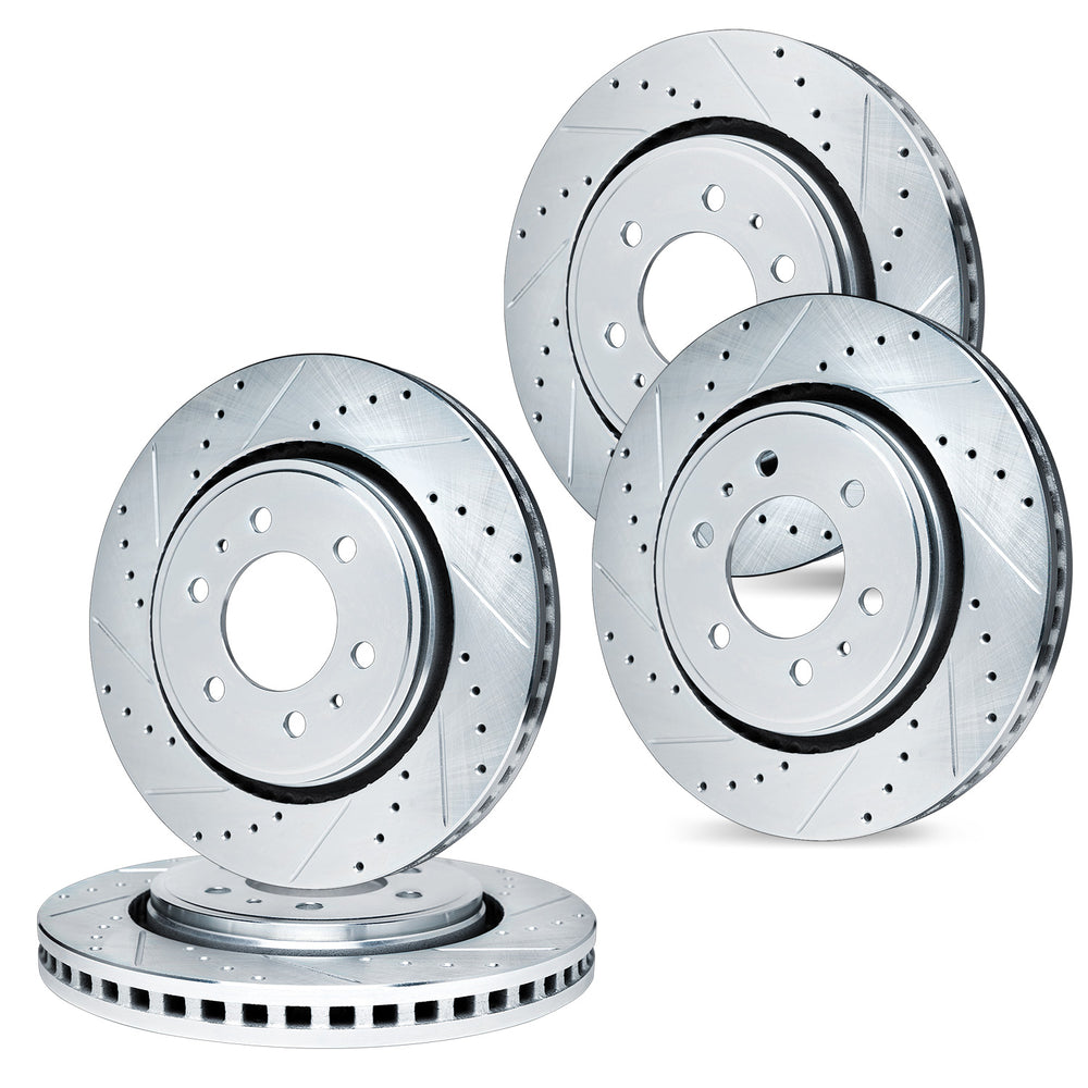 R1 Concepts Brake Rotor- D/S - Silver Fits Ford F-150