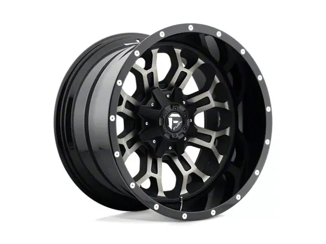 ~(45 lbs. 23X23X13)~ CRUSH 20x10 8x165.10 GLOSS MACHINED DOUBLE DARK TINT (-18 mm)