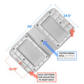 WISE 8WD159784 50QT SWINGBACK COOLER SEAT WHITE