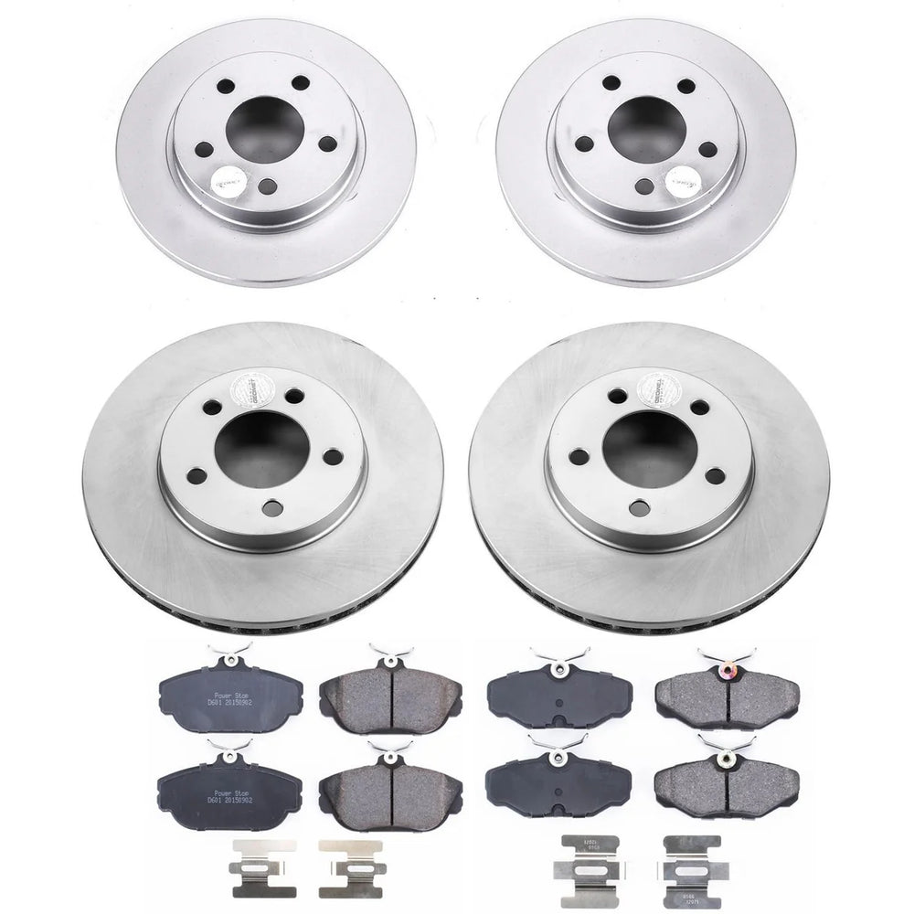 Power Stop 94-00 Ford Taurus Front & Rear Z17 Evolution Geomet Coated Brake Kit