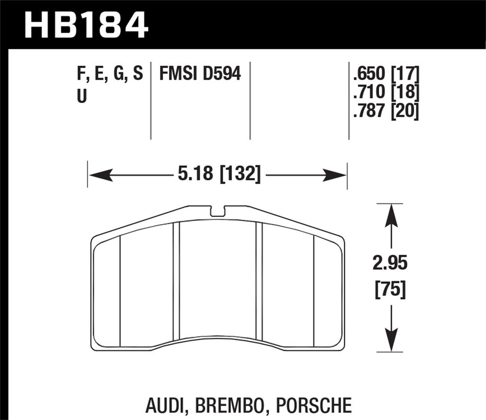 Motorsports Brake Pads Porsche HT-10