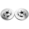 Power Stop 17-19 Audi A4 Front Evolution Drilled & Slotted Rotors - Pair