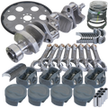 Eagle Chevy 350 1Pc 3.750in Crank 6.000in I-Beam Rod 4.030in Pistons 153 Tooth FP Balanced Assembly