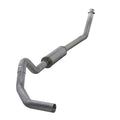 Turbo Back Exhaust 94-02 Dodge RAM 2500/3500 5.9L Cummins 4 Inch SinglePassNo Muffler Aluminized Diamond Eye