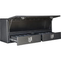 21X13X60IN DIA TREAD ALUMINUM TOPSIDER TRUCK BOX W/ LOWER DRAWERS