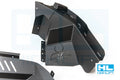 ~(45 lbs. 72X16X11)~ 18-Current - JL-JLU Kelvin Rear Bumper w/ Tow Shackle - Semi Gloss Black Powder Coat Alum Semi Gloss Black PC