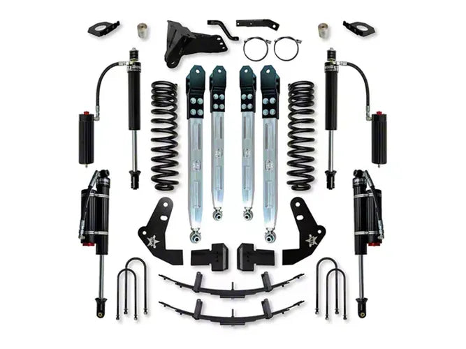 1116 F250/F350 4WD 4.0IN X FACTOR PRO SYSTEM W/ BILLET ALUMINUM ARMS AND FAST CD ADJUSTABLE SHOCKS