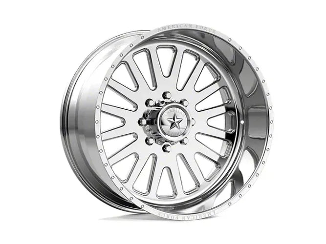~(70 lbs. 28X25X15)~ 1994-2018 DODGE RAM 2500 American Force 22x12 Atom SS 8x6.5 122mm Polished