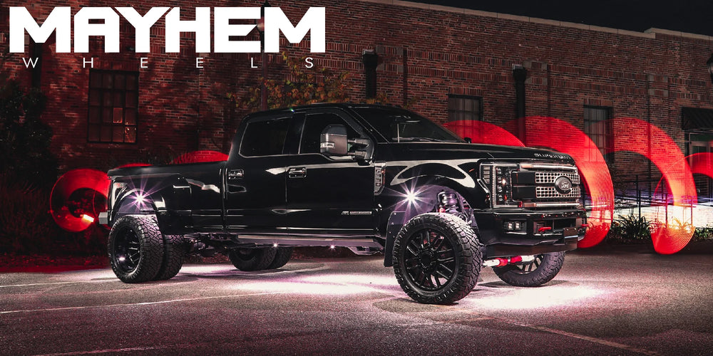 MAYHEM COGENT DUALLY (8107D) GLOSS BLACK 17X6.5 8-210 125MM 154.2MM