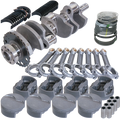 Eagle Chevy LS3 4.000in Crank 24 Tth Rlctor 6.125in I-Beam Rods 4.030in Pistons Rotating Assembly