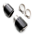 CP-E cp-e Spare Parts Assembly / Tip Clamp 2 Tips / Round 4.00 OD x 6.30 Long x 3.00 ID Inlet / Carbon Fiber / Slant Edge / Stainless 2 Clamps / Band Clamp 2.598 OD 2.519 Thru 2.677 ID
