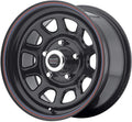 AR767 16X8 5X5.5 G-BLK W/ STRIPES 12MM