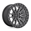 ~(37 lbs. 20X20X12)~ REBEL 17x9 6x139.70 MATTE GUN METAL BLACK BEAD RING (-12 mm)