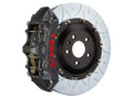 Brembo 08-15 Lancer Evo X Front GTS BBK 6 Piston Cast 350x34 2pc Rotor Slotted TY3L - Black HA