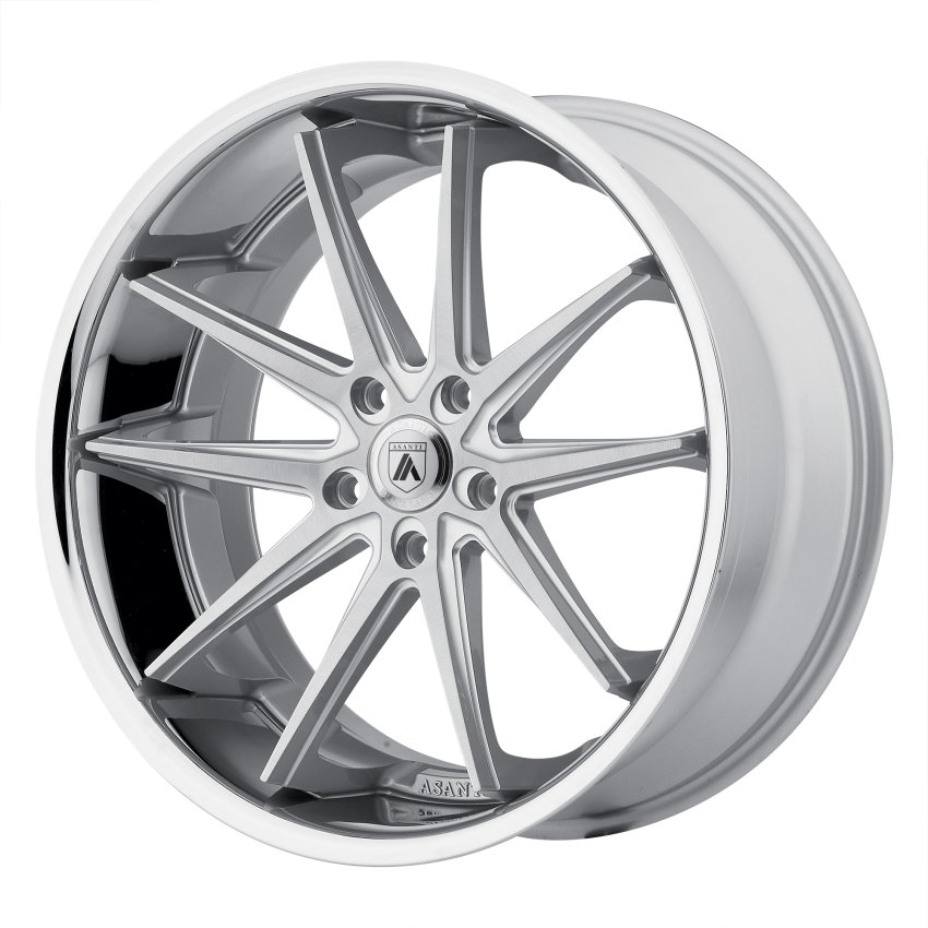 ABL5 20X8.5 5X100 SLVR MACH SS LIP