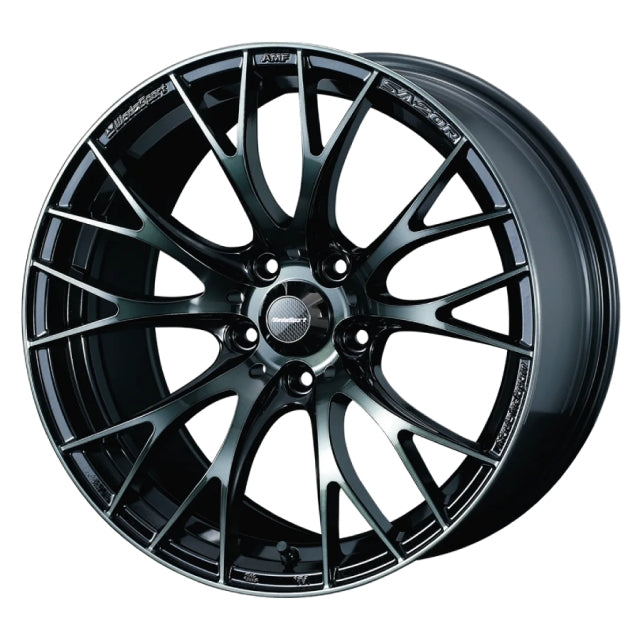 WedsSport SA-20R 17 X 7.5 45 5-114.3 WBC (Worth Black Clear)