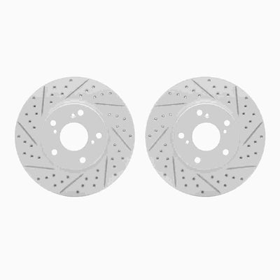 DFC 16-25 Honda Civic Front Drilled & Slotted Geoperformance Rotors