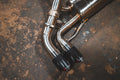 BMW G20, M340i 3.0L Catback, Grade 5 Titanium, Black 3.5" Tips