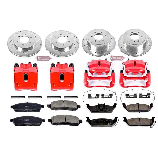 Power Stop 2004 Ford F-150 Front & Rear Z23 Evolution Sport Brake Kit w/Calipers