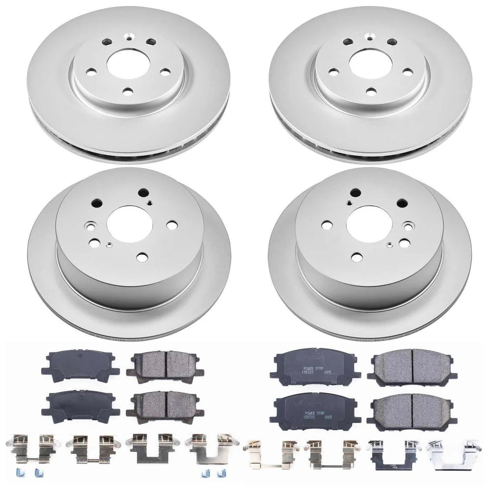 Power Stop 04-06 Lexus RX330 Front & Rear Z17 Evolution Geomet Coated Brake Kit