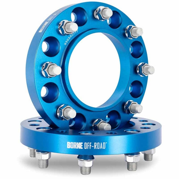 Borne Off-Road Wheel Spacers 8X165.1 121.3 25 M14 Blu