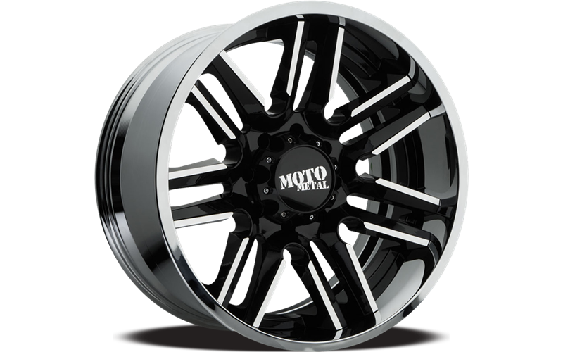 MO202 22X10 8X180 BLK MACH CHR LP -18MM