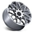 Wheel Pros Helo HE913 20X8.5 6X120 G-BLK 35MM HE91328577335