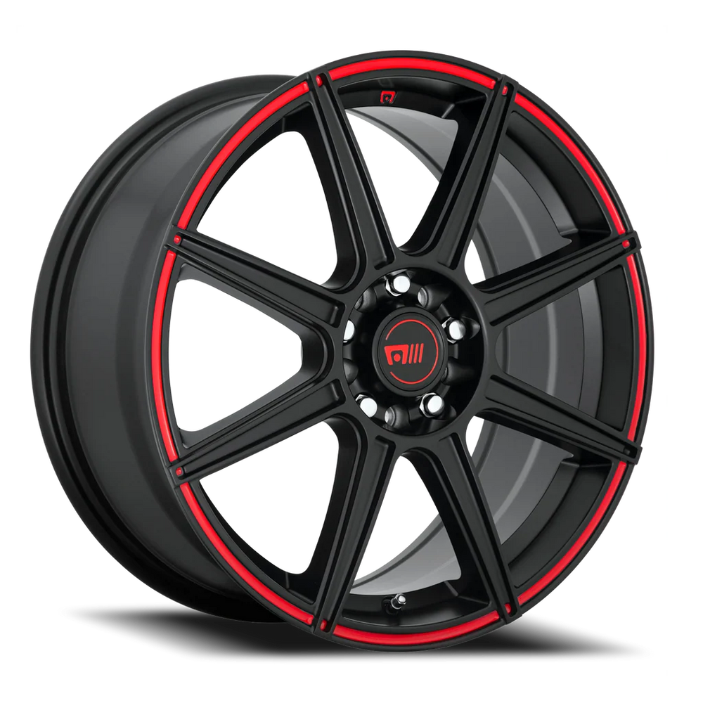 MR142 17X7 5X110/115 S-BLK RED 40MM
