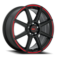 MR142 17X7 5X110/115 S-BLK RED 40MM