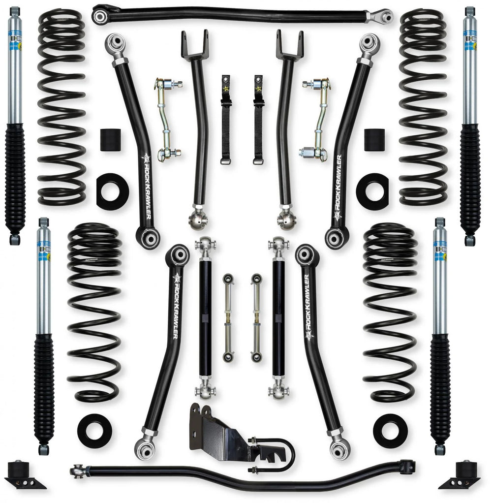 18C WRANGLER JLU 4DR 3.5IN ALUM SYS STAGE 1 W/ PB+J LOWER MID ARMS FRONT & RE