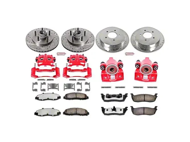 Power Stop 00-02 Ford Expedition Z36 Truck and Tow Kit w/ Calipers - Front and Rear