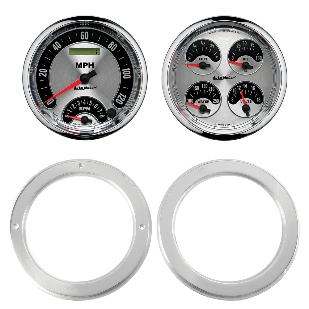 5455 CHEVY TRUCK 2 X 5IN DIRECT FIT DASH KIT 2 PCS AMERICAN MUSCLE
