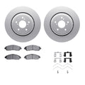 R1 Concepts Brake Rotor- Carbon Coated with Ceramic Pads Hdw Fits Acura MDX
