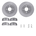 R1 Concepts Brake Rotor- Blank with Optimum Oe Pads Hdw Fits Mitsubishi Galant