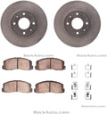 R1 Concepts Brake Rotor- Blank with Optimum Oe Pads Hdw Fits Mitsubishi Galant