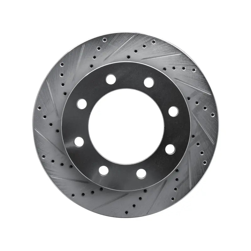 DFC 05-12 Ford F-350 Super Duty 4WD Front Left Drilled & Slotted Silver Brake Rotor