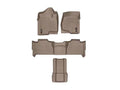 WeatherTech 07-10 Chevrolet Tahoe Front/Rear/and Rear Floorliners w/Center Aisle - Tan