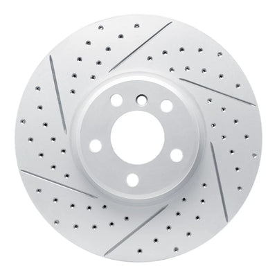 R1 02-06 BMW X5 Front Left Drilled & Slotted Geoperformance Rotor