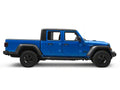 RB10 Slim Line Running Boards With Mounting Brackets Angled Textured Black 2020-2025 Jeep Gladiator Go Rhino