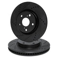R1 Concepts Brake Rotor- D/S - Black Fits Lexus LX570