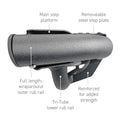 Dominator Xtreme DT Side Steps with Mounting Bracket Kit