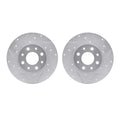 R1 Concepts Brake Rotor- D/S - Silver Fits Fiat 500