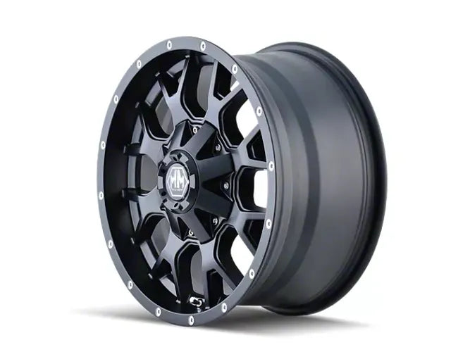 Mayhem 8015 Warrior 17x7.5 / 5x110 BP / 30mm Offset / 72.62mm Hub Matte Black Wheel
