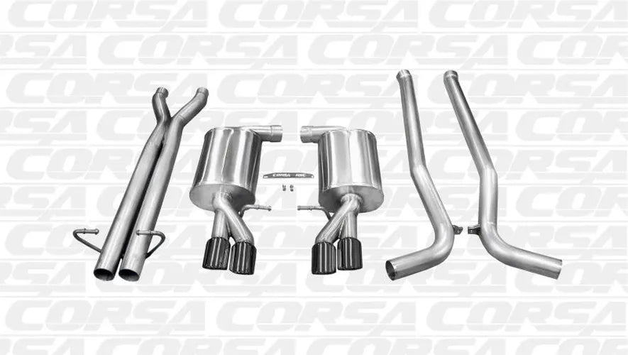 2.5 Inch Cat-Back Sport Dual Rear Exhaust 3.0 Inch Black Tips 05-09 Audi S4 B7 4.2L V8 Stainless Ste