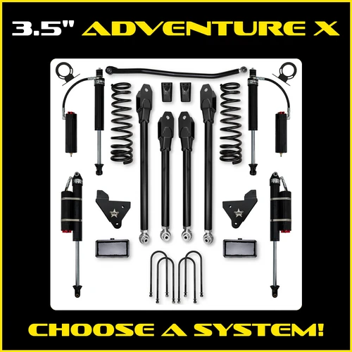 13C RAM 3500 HD 4X4 3.5IN ADVENTURE X SYSTEM FRONT AND REAR LIFT KIT